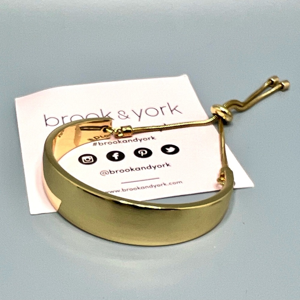 Brook & York Gold Tone Adjustable Bolo Bracelet